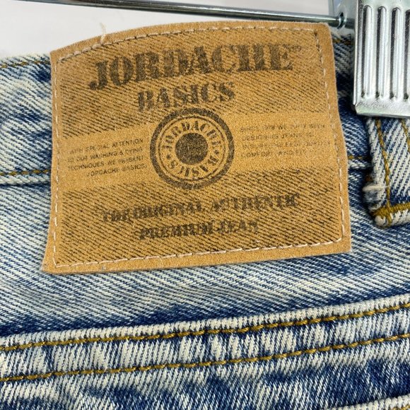 Vintage Jordache acid wash jeans size 7 0 24" tapered zipper ankle Y2K 90s - Picture 10 of 11